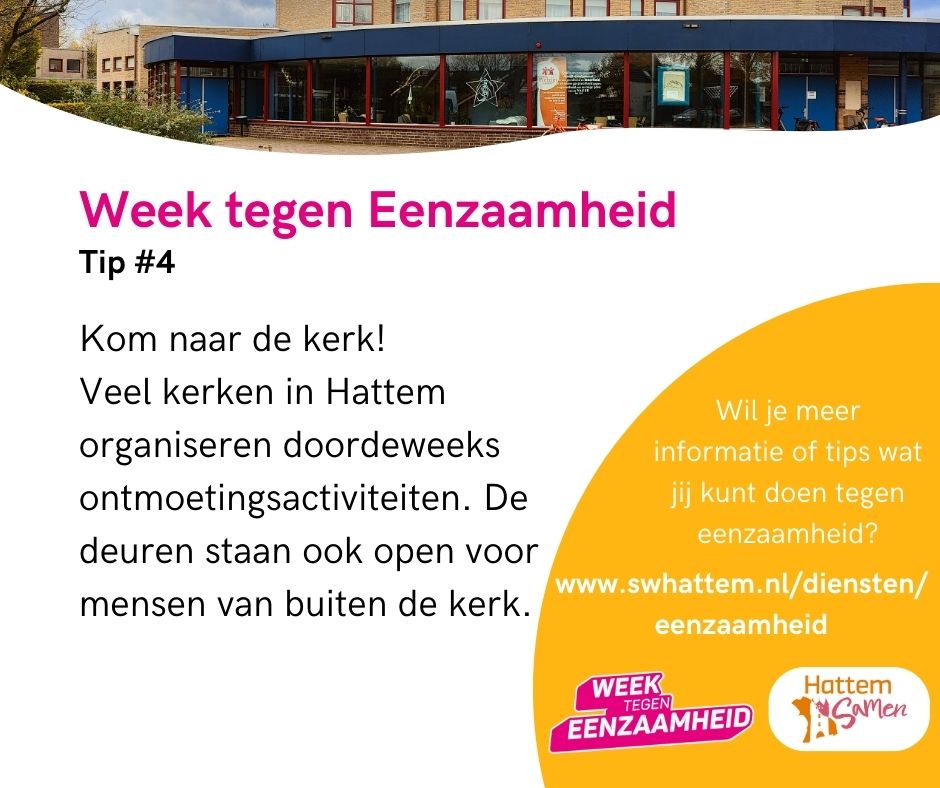 Week tegen eenzaamheid - Tip 4