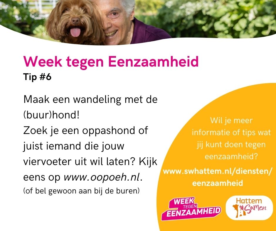 Week tegen eenzaamheid - Tip 6