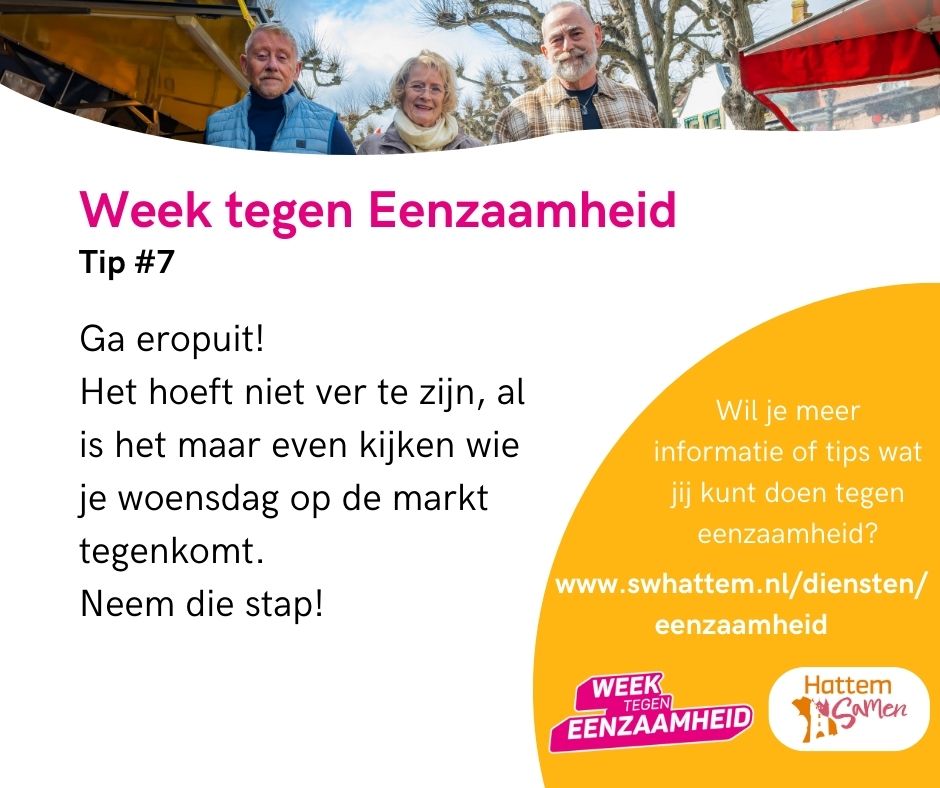 Week tegen eenzaamheid - Tip 7
